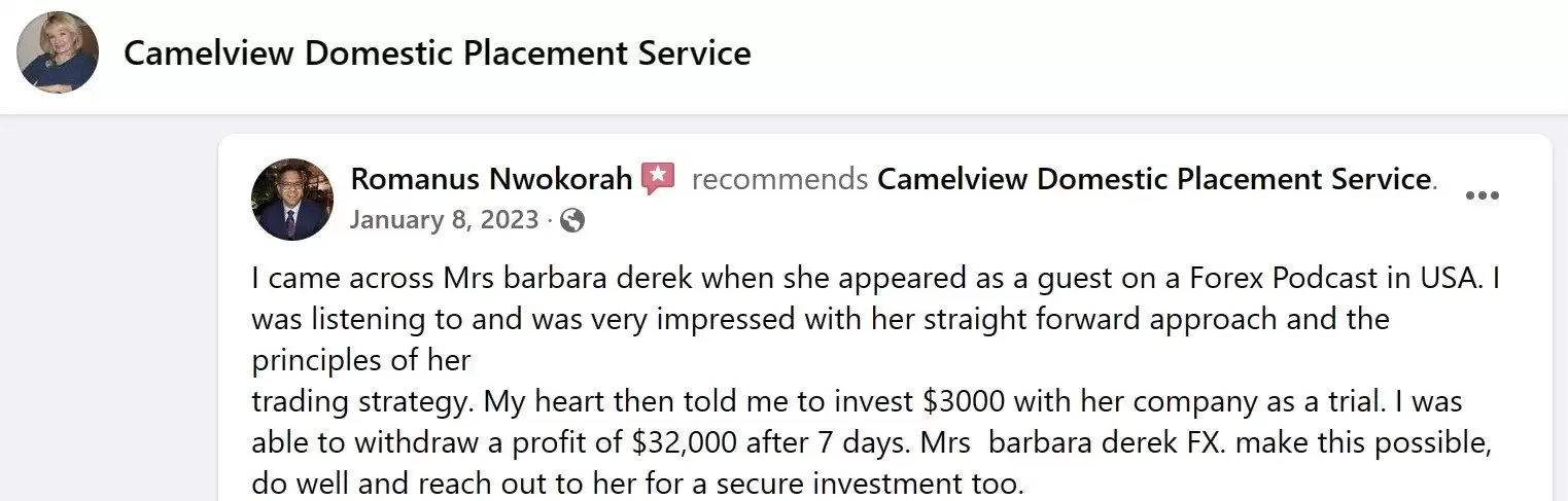 positive review of Camelview Domestic Placement