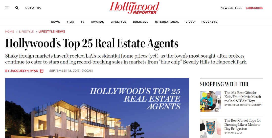 real estate agents for celebrities