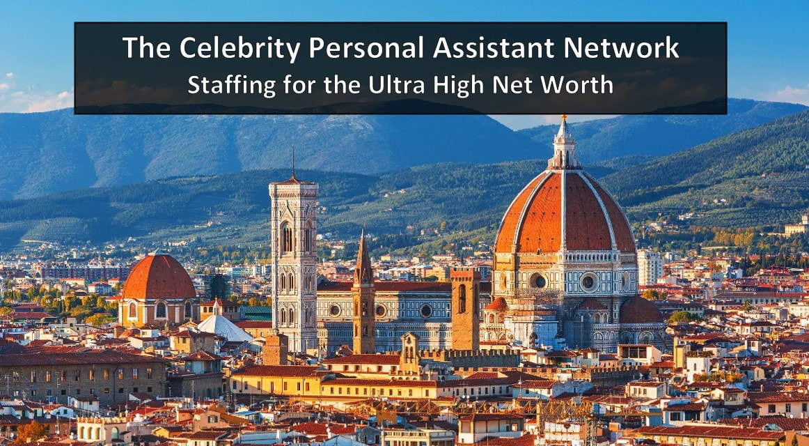 household staffing in Florence, Italy