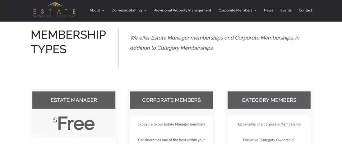estate managers coalition membership