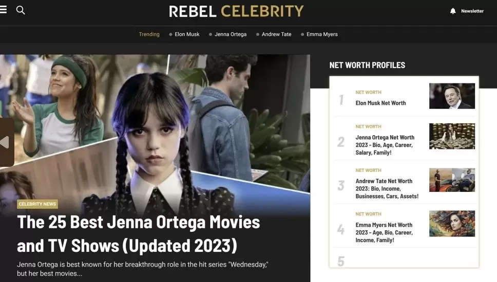 featured in Rebel Celebrity