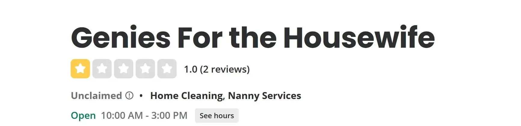 positive review of Genies for the Housewife