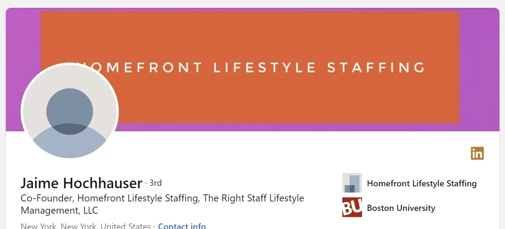 Homefront Lifestyle Staffing LinkedIn