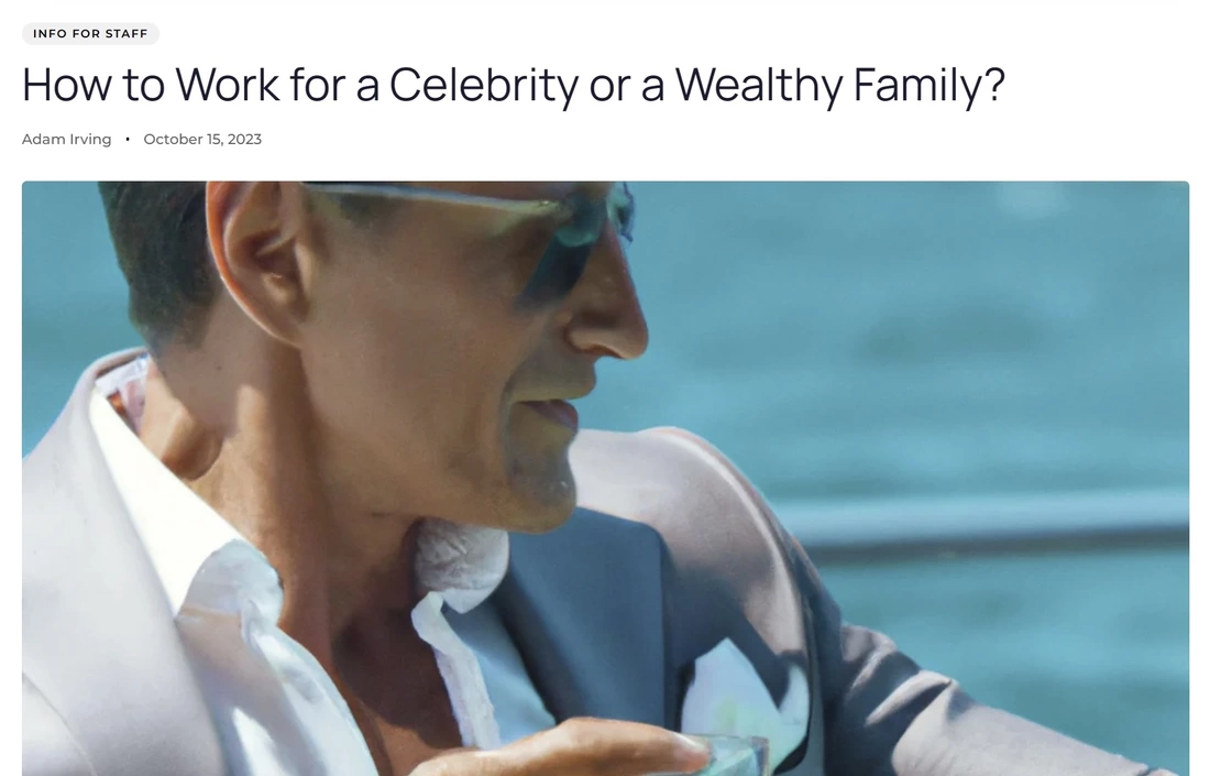 how to work for the wealthy