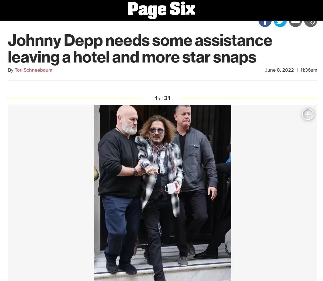 Johnny Depp needs assistance
