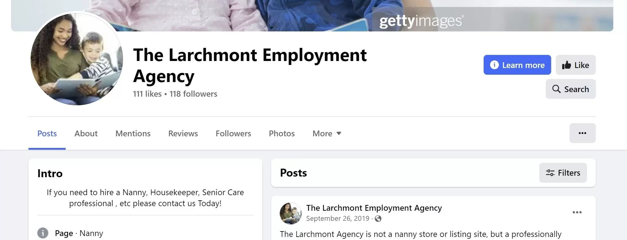 The Larchmont Employment Agency on Facebook