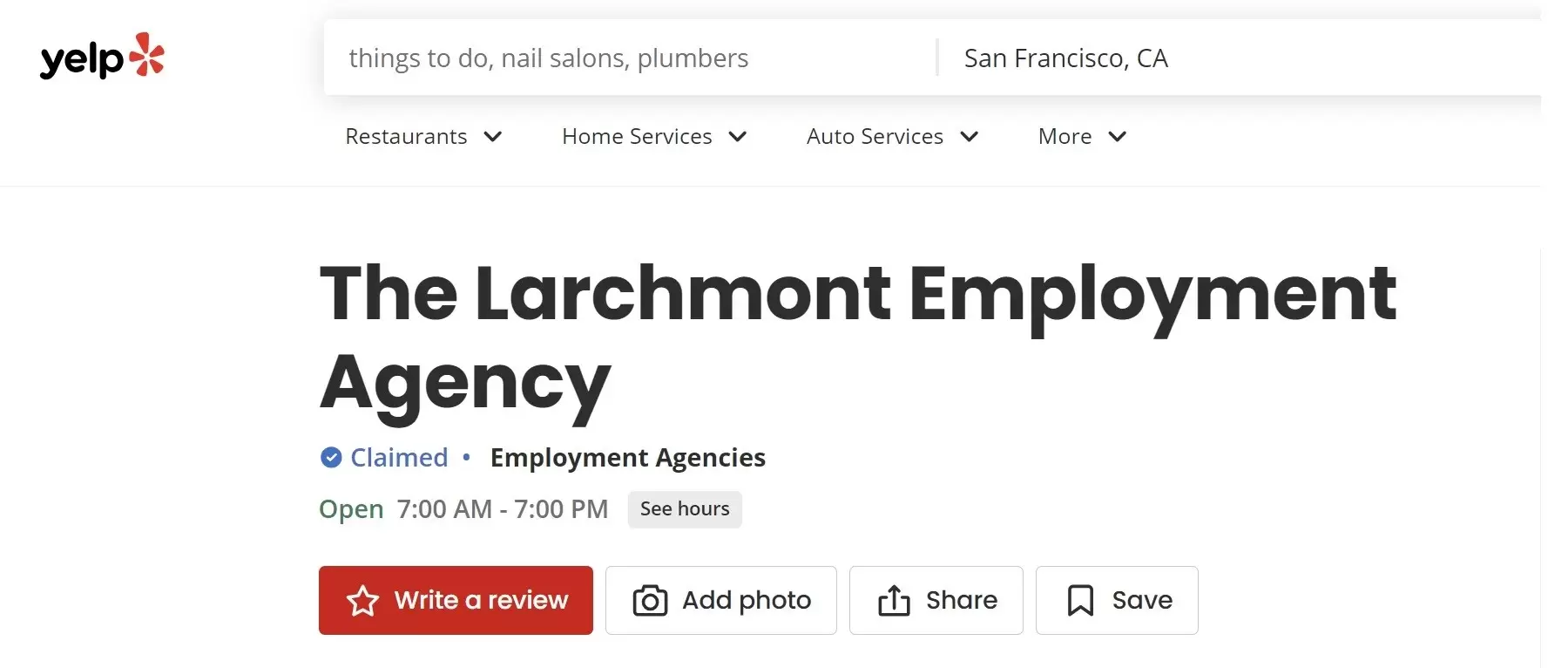 Larchmont Employment Agency on Yelp