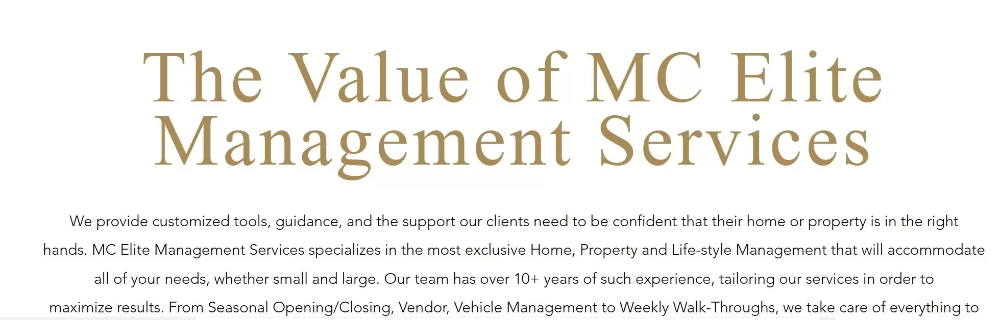 MC Elite Management Services company profile and reviews