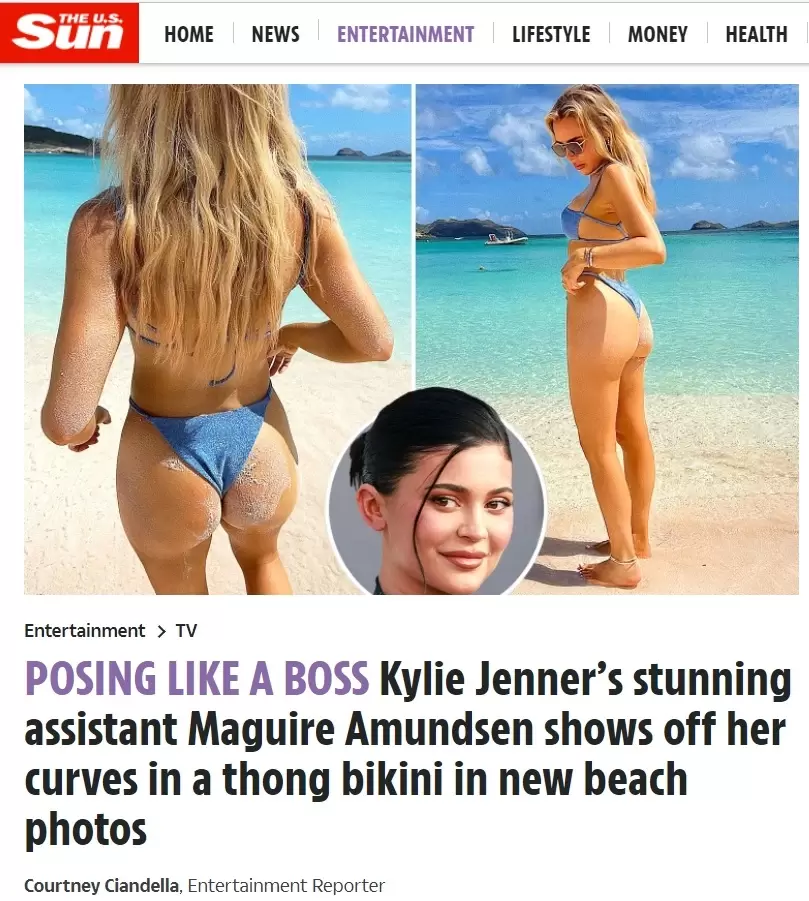 Kylie PA at beach