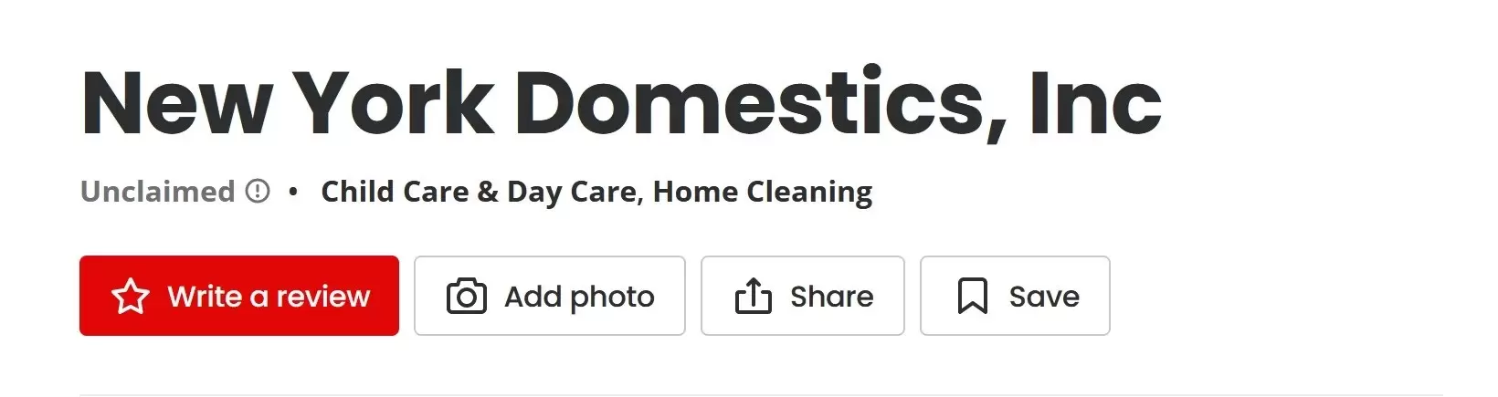 New York Domestics Inc company profile and reviews
