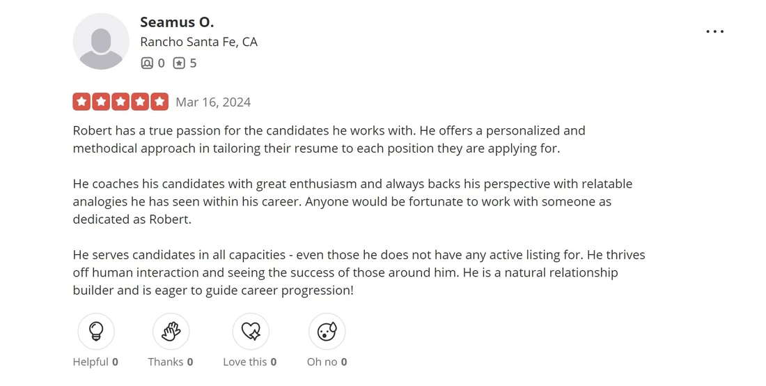 positive review of Palo Alto Staffing