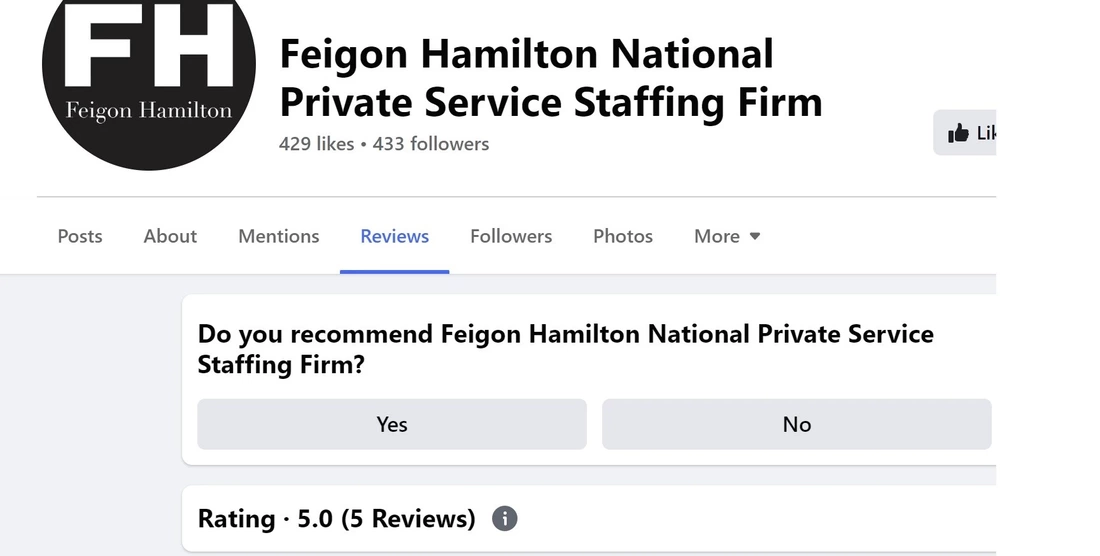 positive review of Feigon Hamilton Staffing