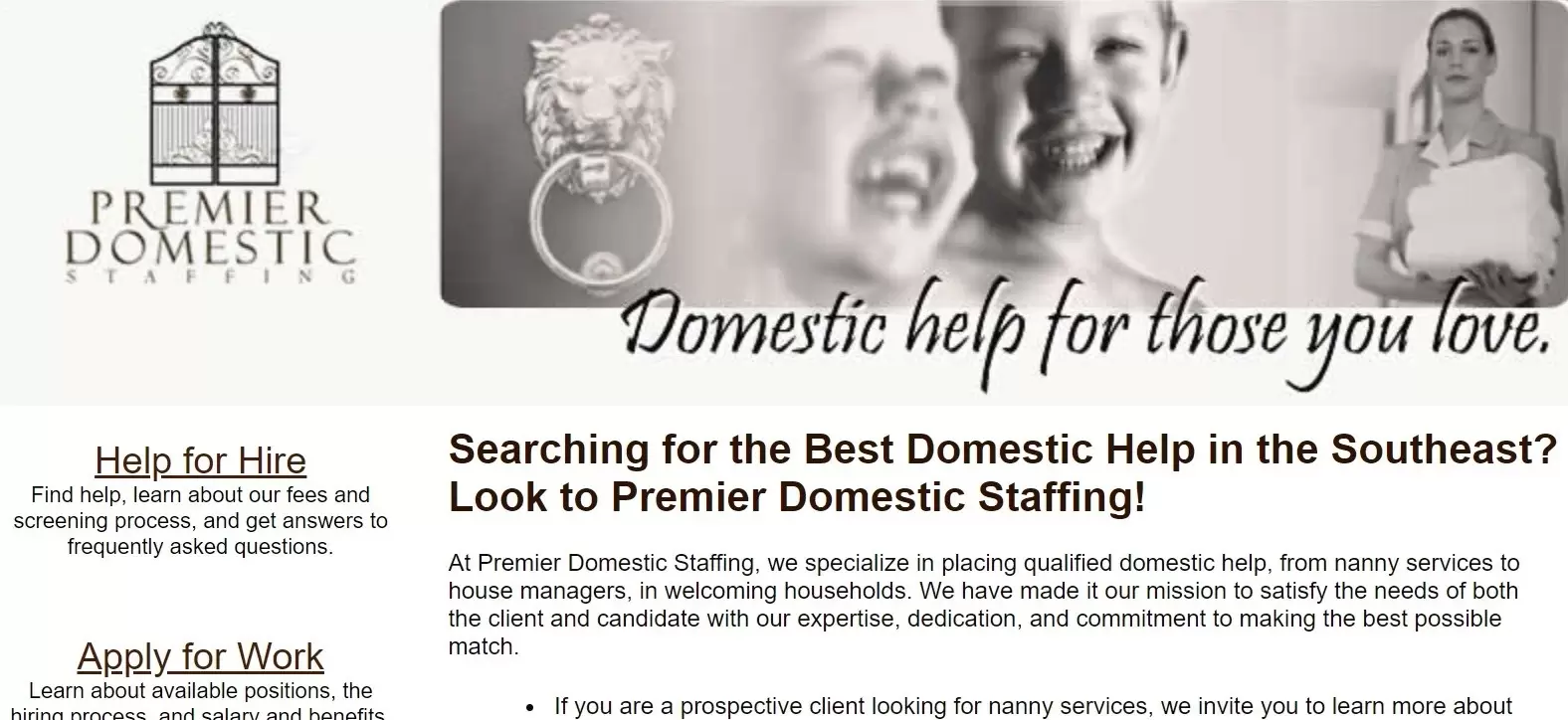 Premier Domestic Staffing company profile and reviews
