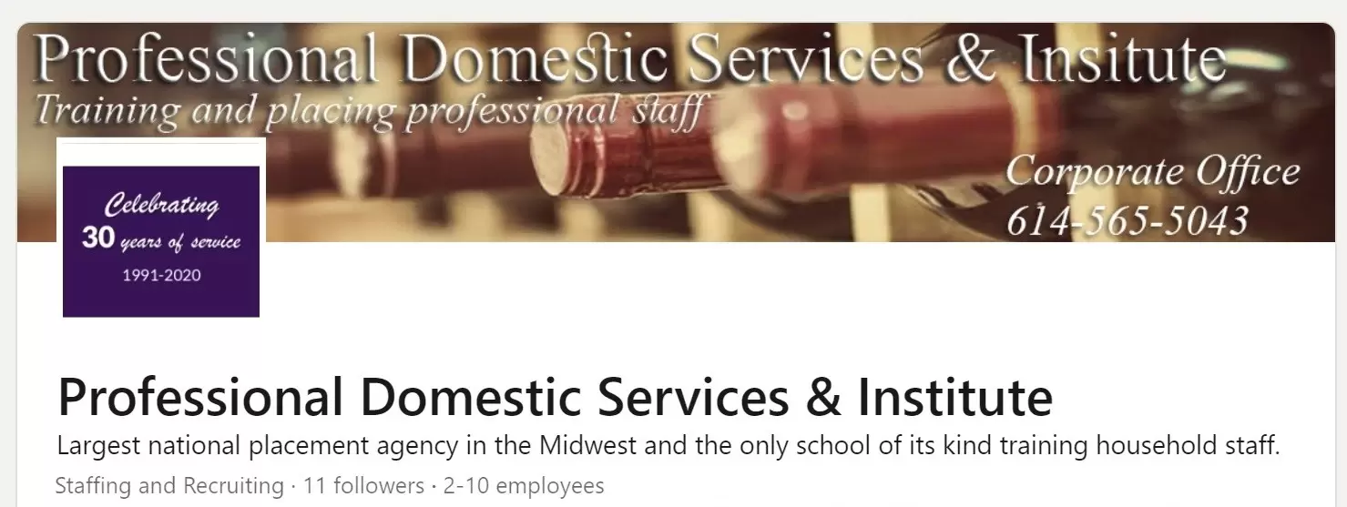 Professional Domestic Services & Institute on LinkedIn
