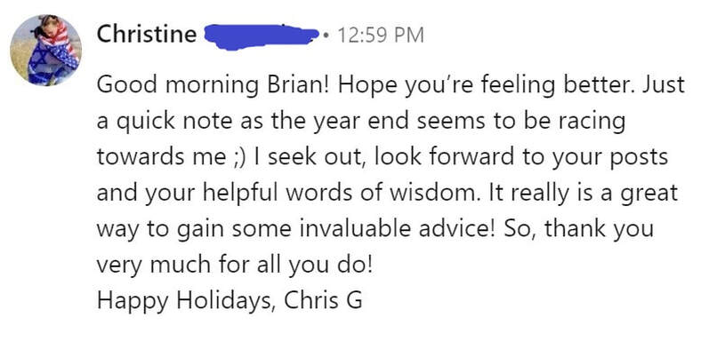 Brian's eBook testimonial 