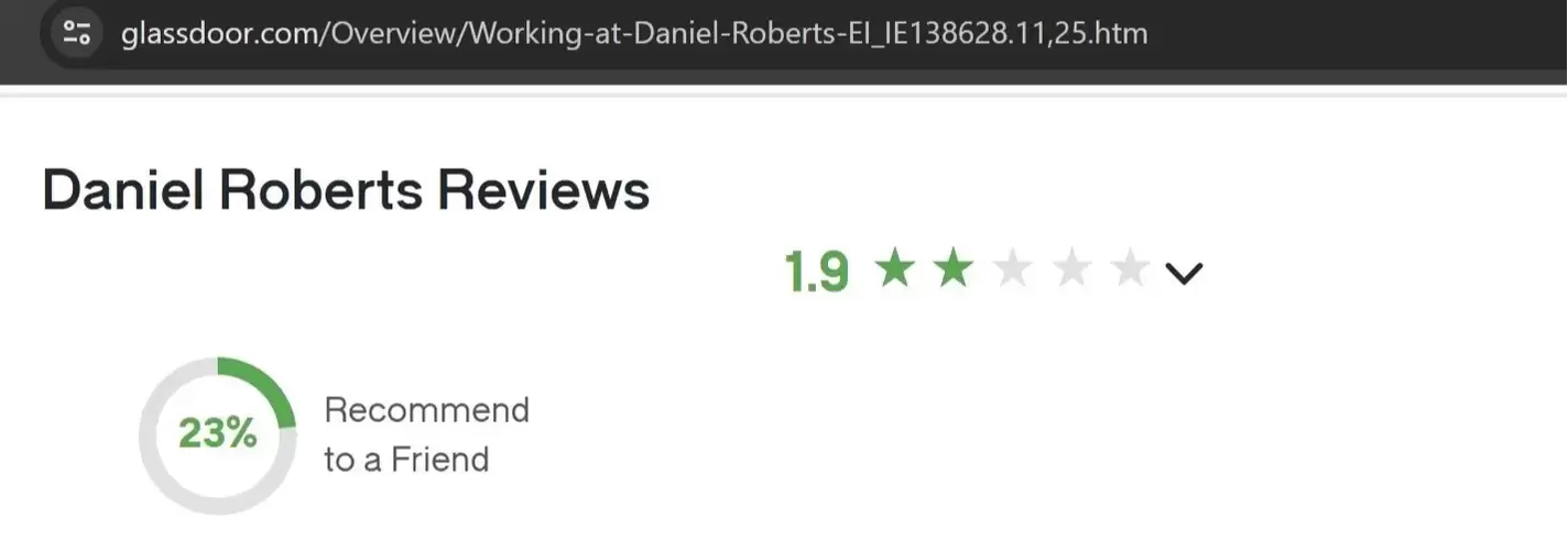 employee reviews of Daniel Roberts Staffing
