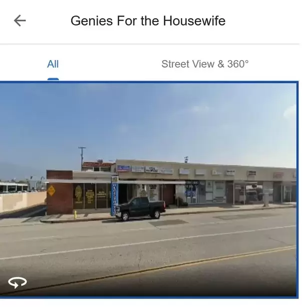 Genies for the Housewife on Google Street View