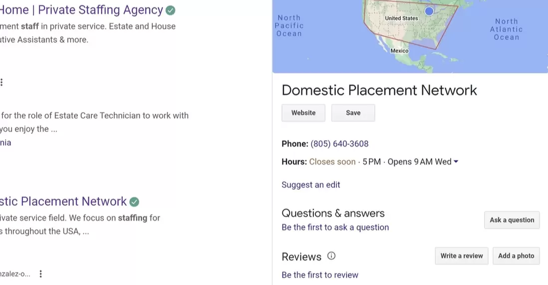 positive review of Domestic Placement Network 