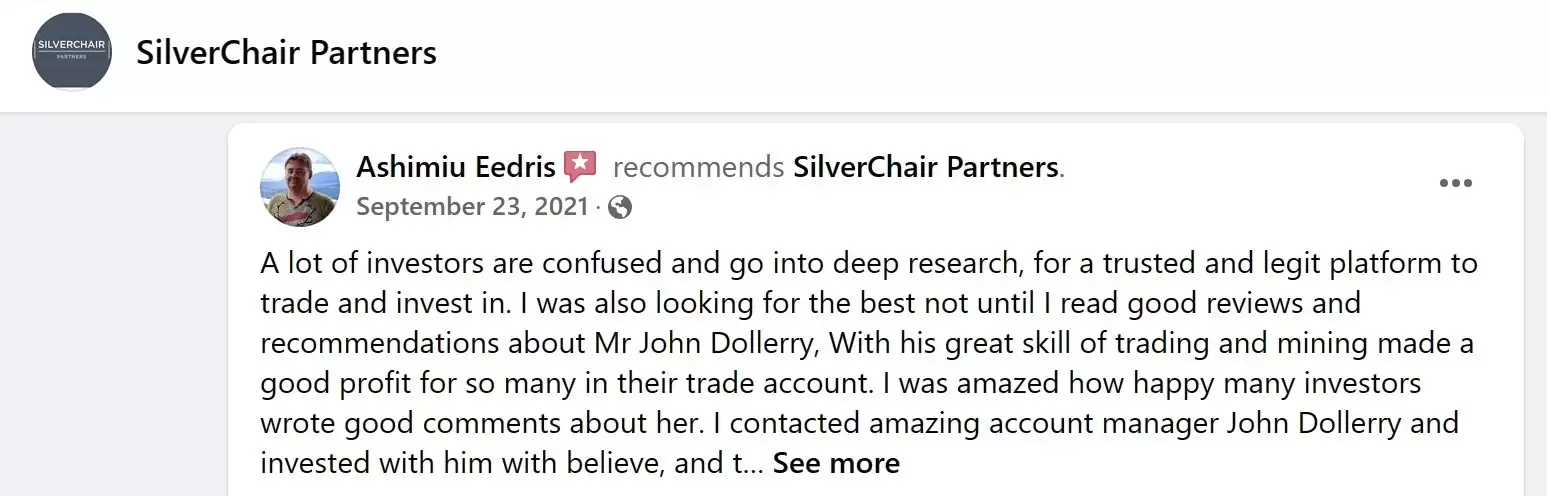 positive review of SilverChair Partners