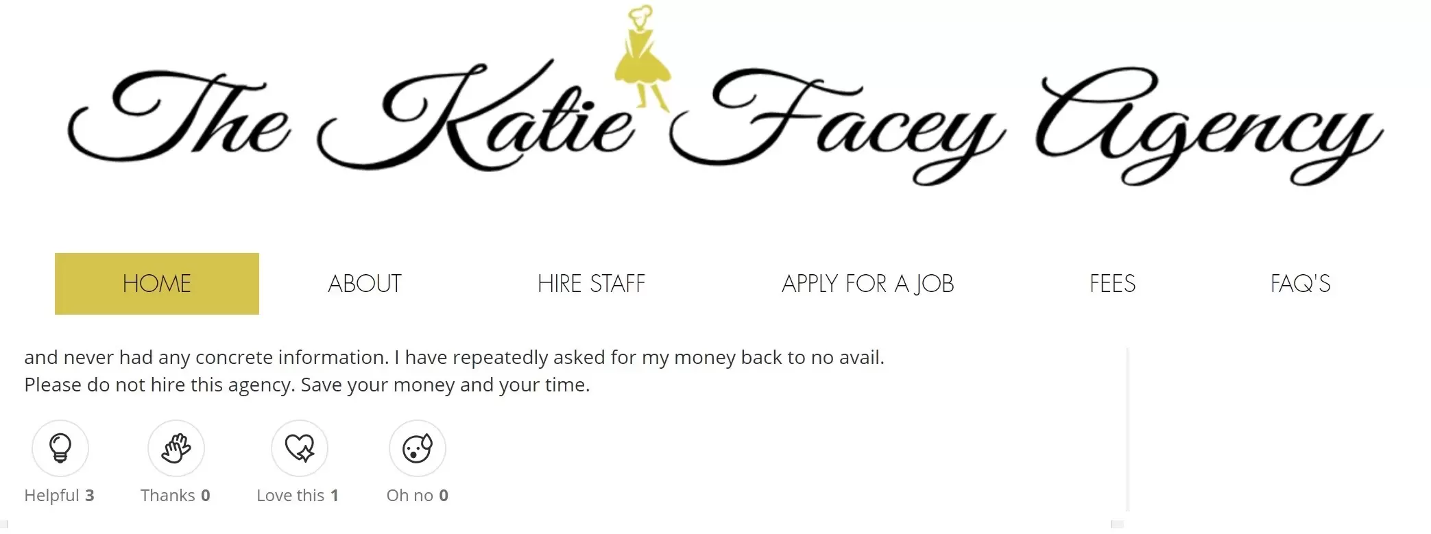 The Katie Facey Agency company profile and reviews