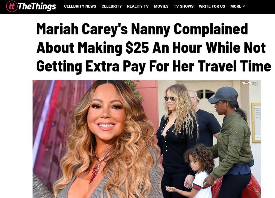Mariah Carey's nanny news