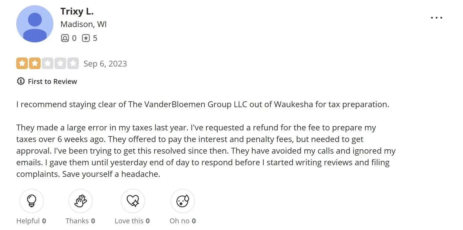 critical review of The Vanderbloemen Group